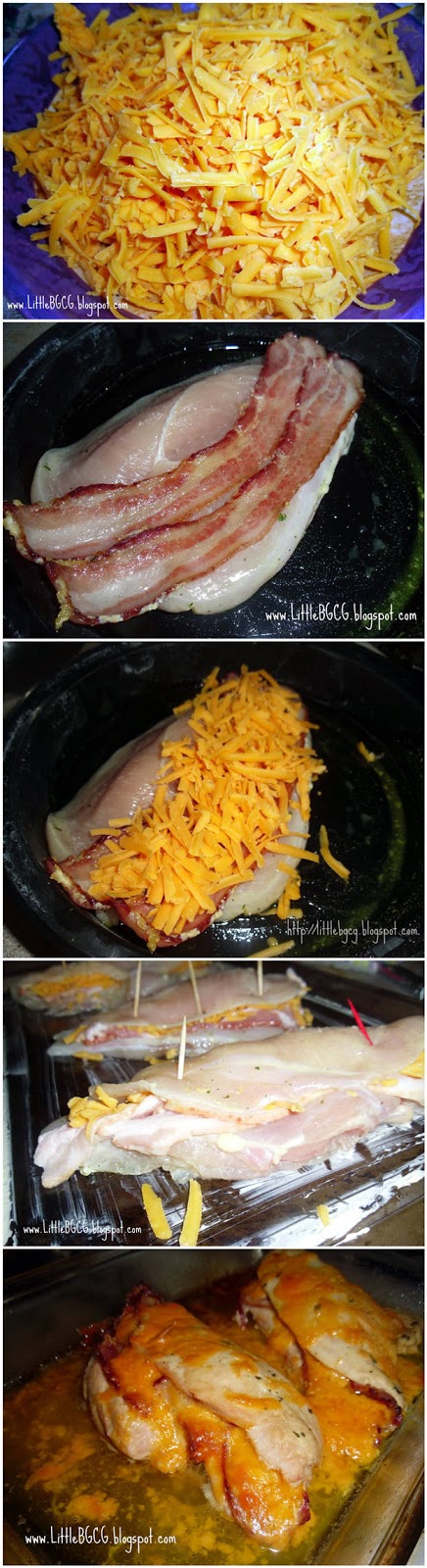 Bacon and Cheddar Cheese Stuffed Chicken