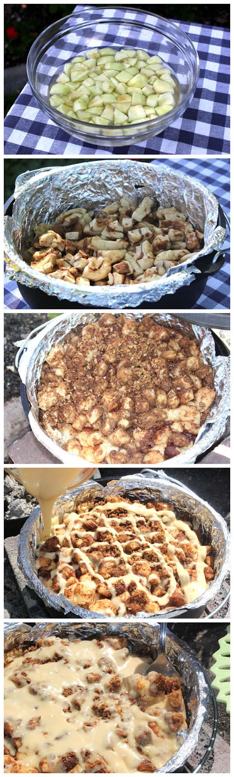Dutch Oven Caramel Apple Pie