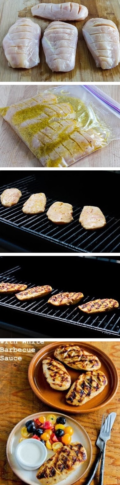 Grilled Chicken with White Barbecue Sauce